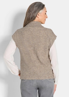 Gilet en tricot avec fermeture zippée thumbnail 3
