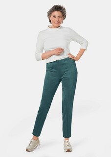 Moderne Leggings in trendigem Velourslederimitat thumbnail 2