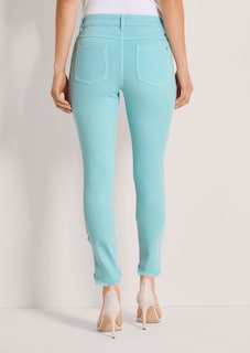 Slim-fit jeans met rafelzoom thumbnail 4