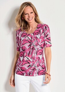 Jersey shirt met bladerprint thumbnail 7