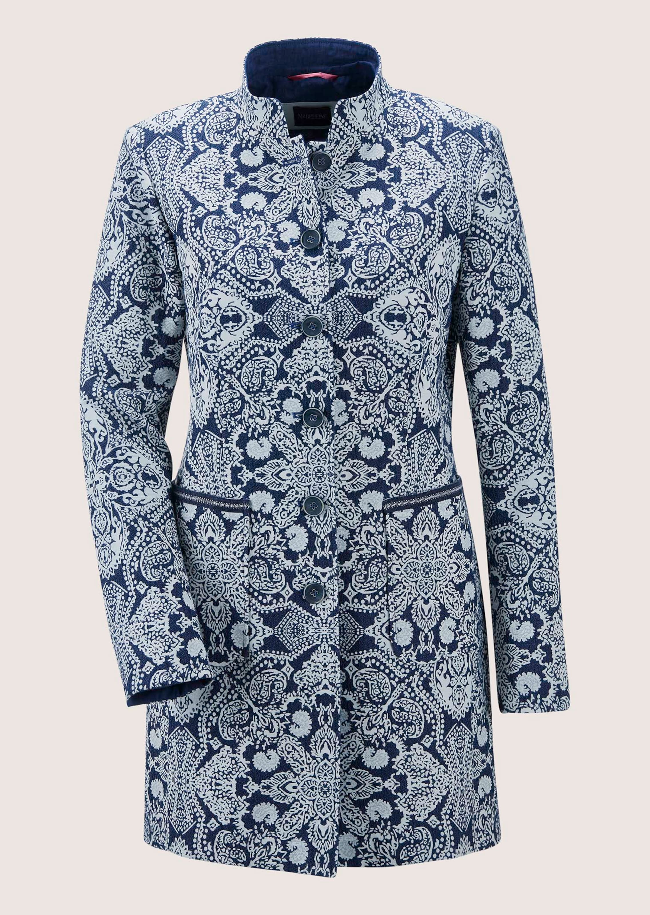 Jacquard-patterned frock coat