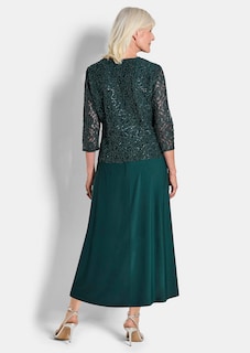 Robe avec veste en dentelle et paillettes thumbnail 3