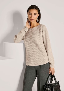 Rundhals-Pullover mit Jacquard-Muster thumbnail 5