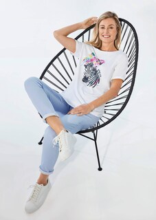 Jerseyshirt mit überschnittenen Schultern thumbnail 5