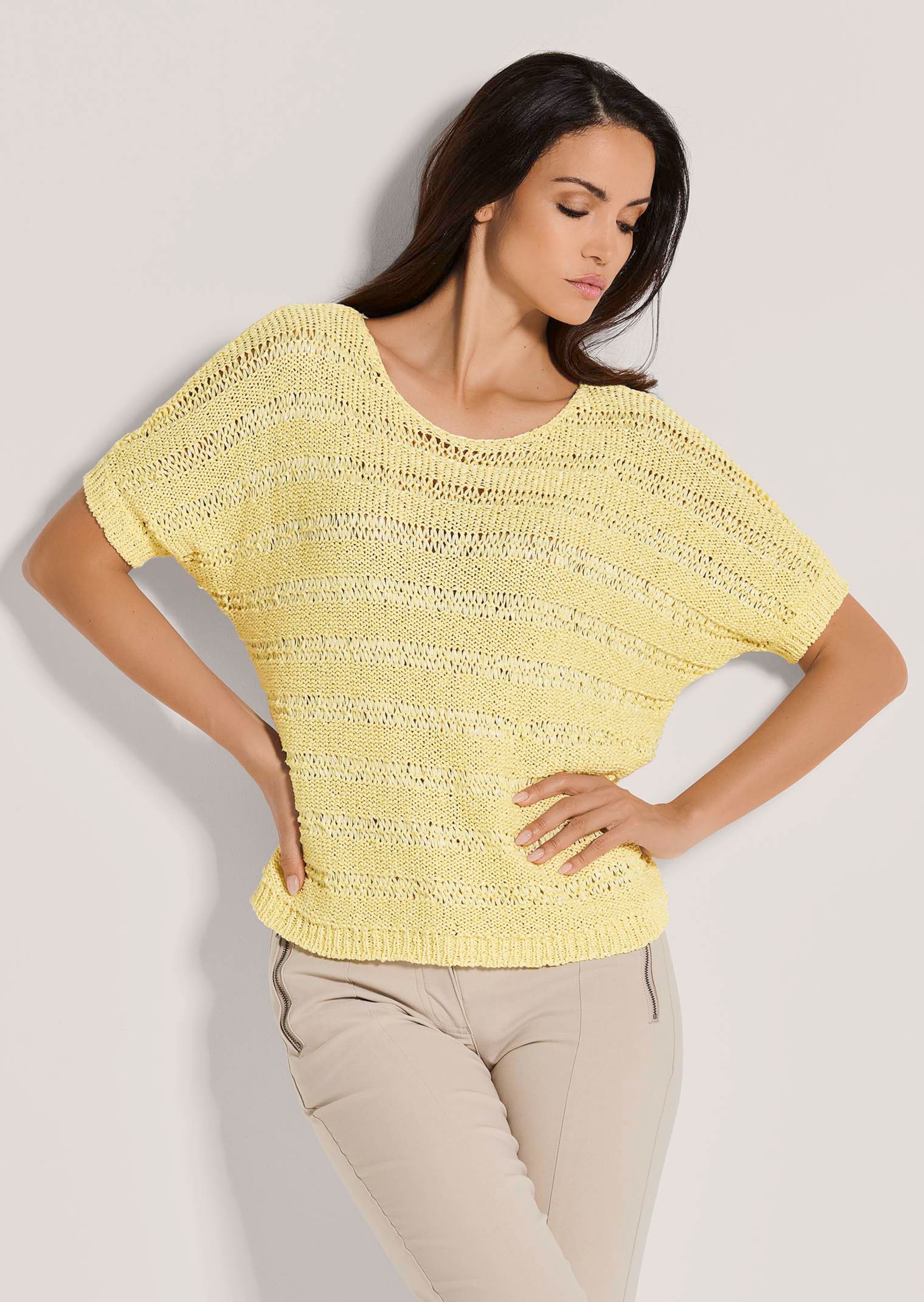 Pullover aus Bändchengarn mit Glanz-Effekt