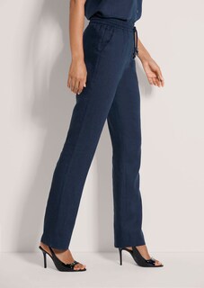 Linnen broek met tunnelkoordje thumbnail 5