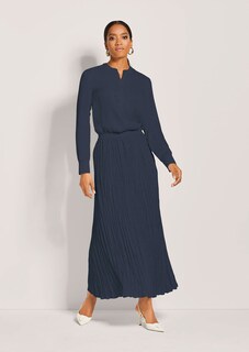 Crinkle-pleated midi skirt thumbnail 3