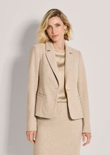 Einreihiger Blazer mit Fischgrat-Muster thumbnail 2