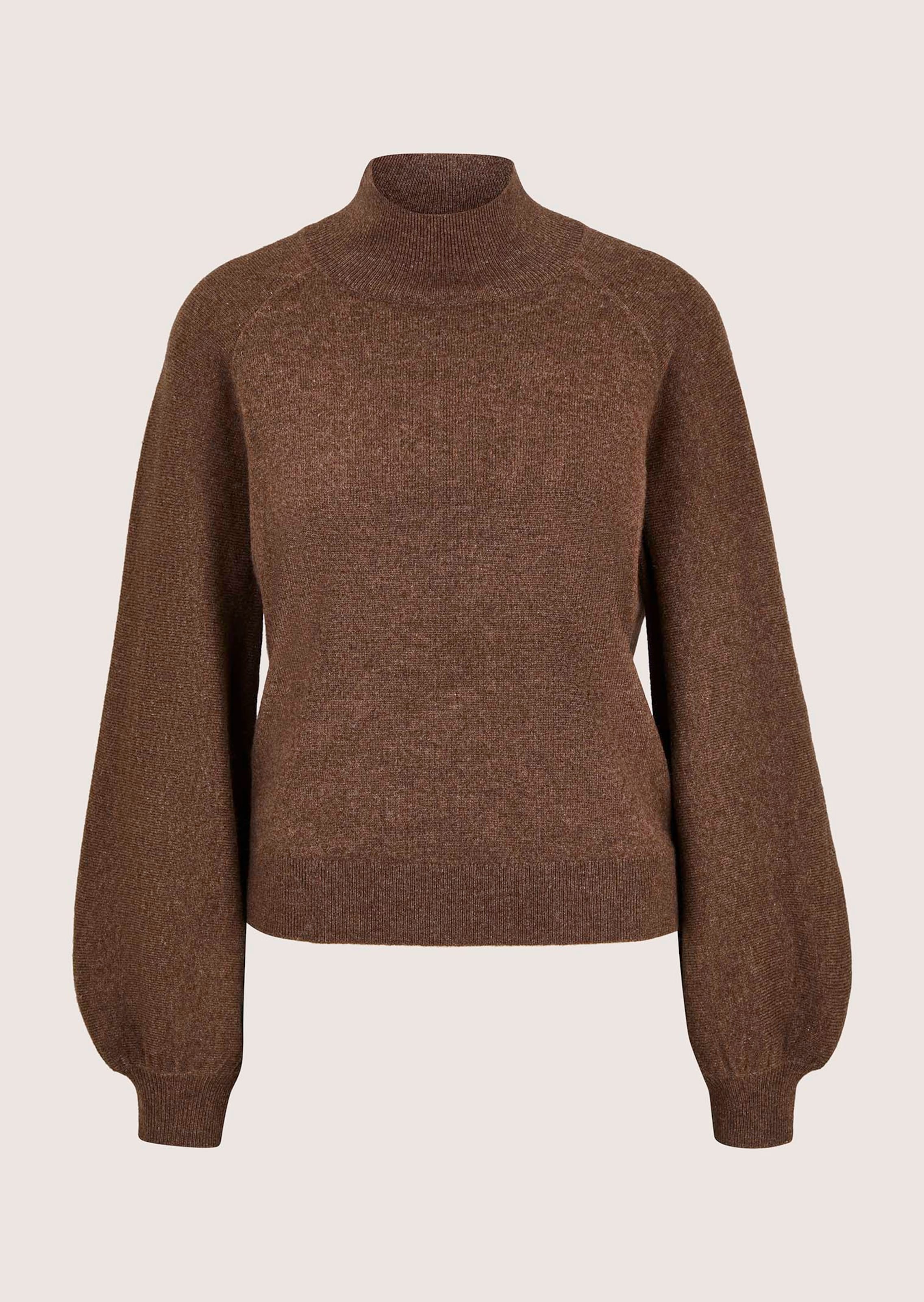Feinstrickpullover mit Ballonärmeln