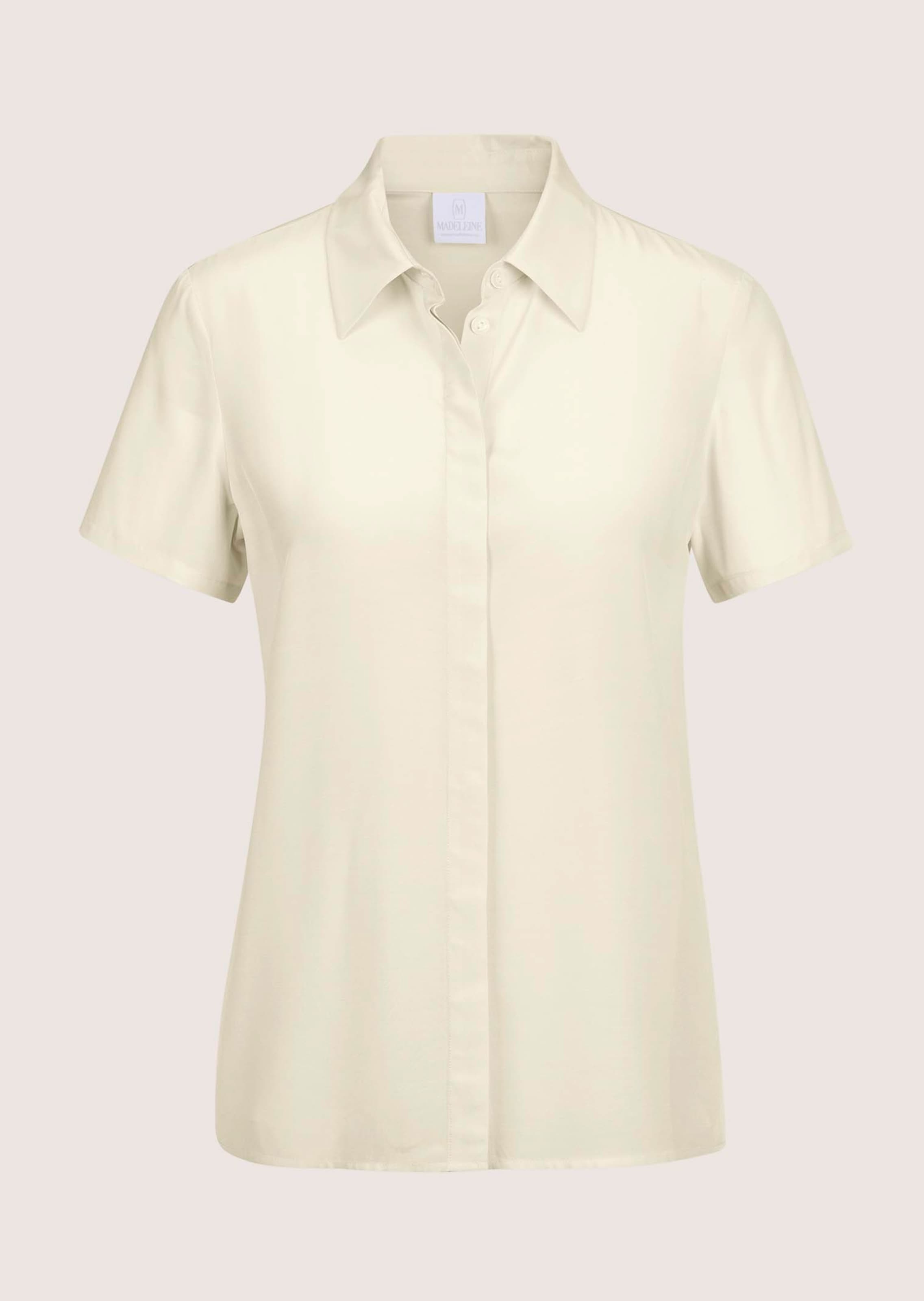 Short-sleeve viscose blouse