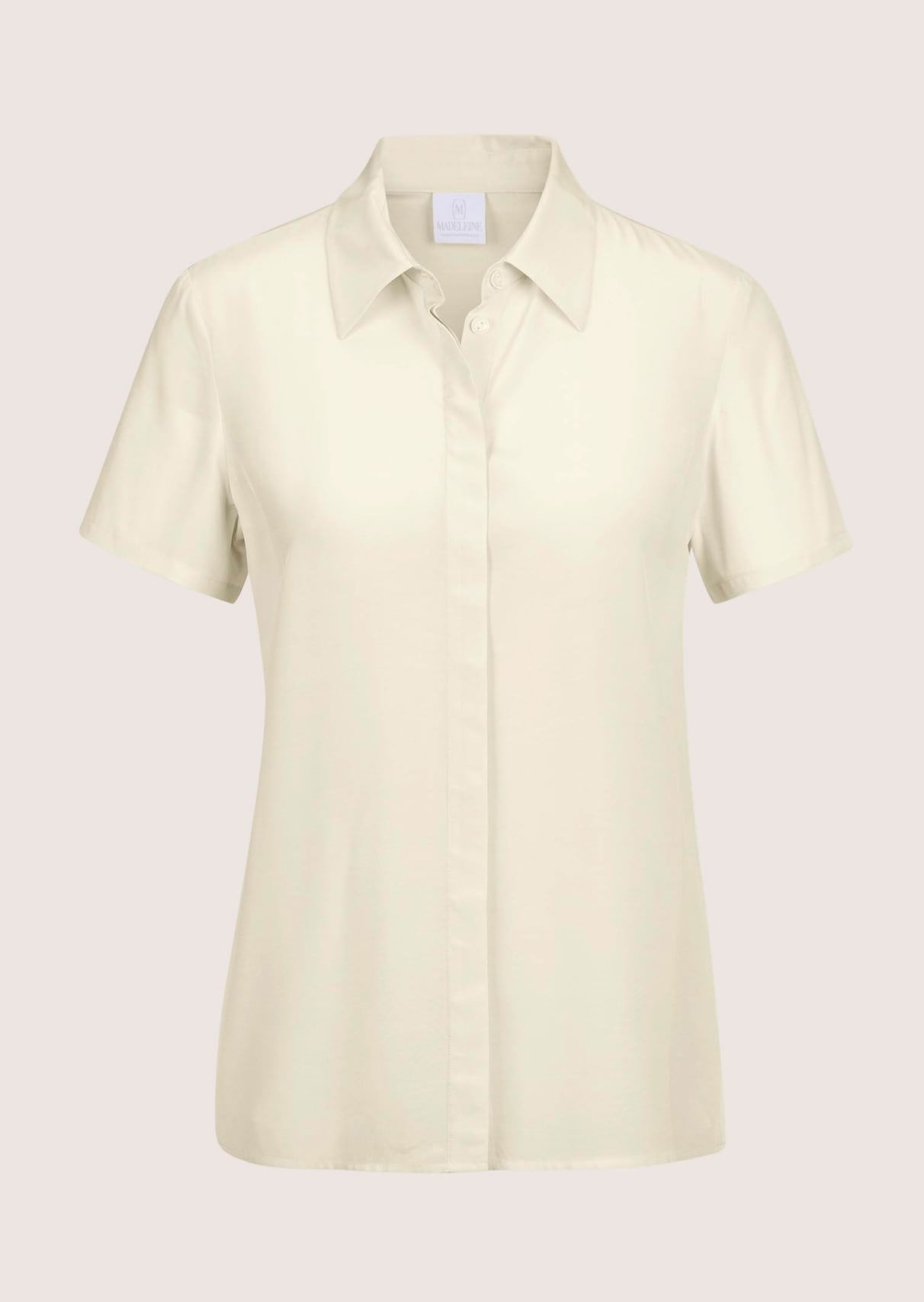 Short-sleeve viscose blouse