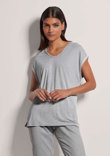 Kurzärmeliges T-Shirt mit Zierkette thumbnail 2