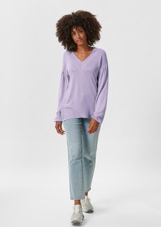 Oversized-Pullover mit V-Ausschnitt thumbnail 3