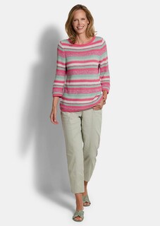 Ringelpullover mit U-Boot-Ausschnitt thumbnail 2