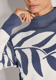 Jacquard-Pullover mit floralem Muster thumbnail 6
