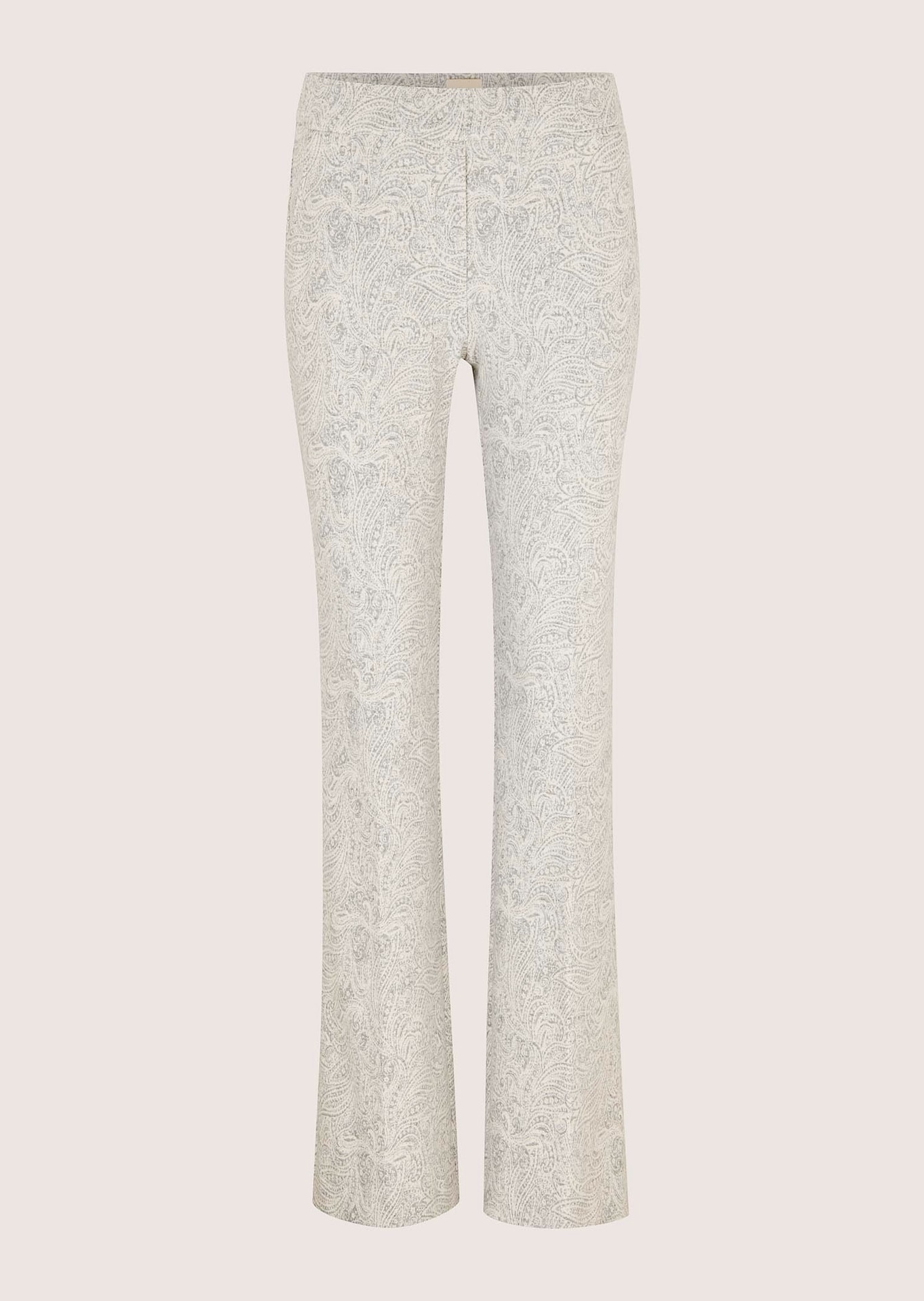 Pantalon en jacquard doux avec motif cachemire