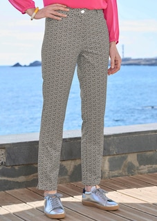 Pantalon imprimé LOUISA en matière scuba thumbnail 7