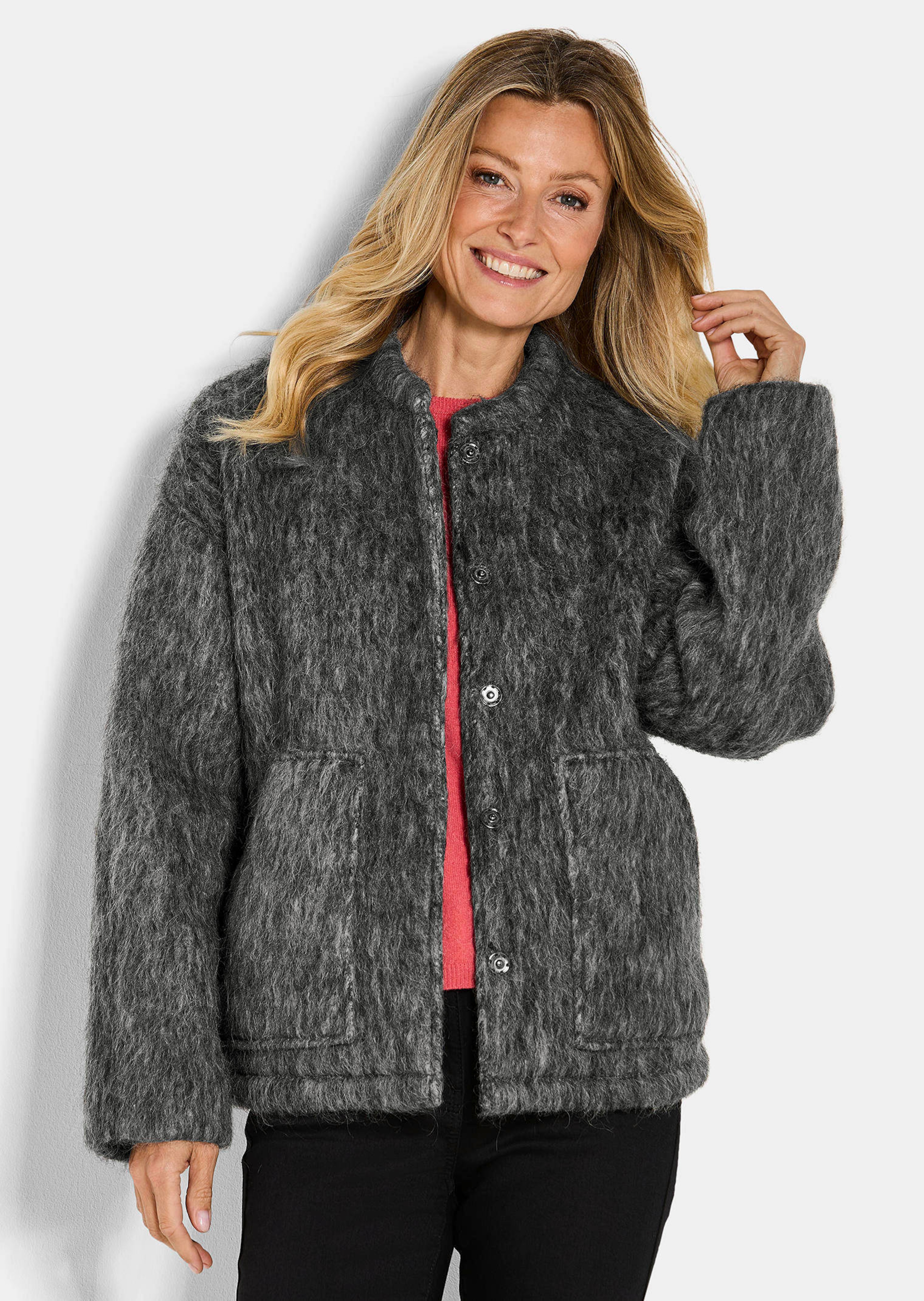 Veste laineuse, aspect fourrure