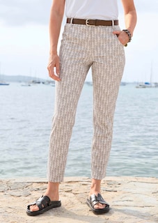 Gemusterte Jersey-Hose BELLA thumbnail 7