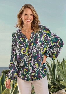 Luftige Bluse mit weiten Ärmeln thumbnail 5