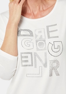 Confortable T-shirt avec pierres scintillantes thumbnail 5