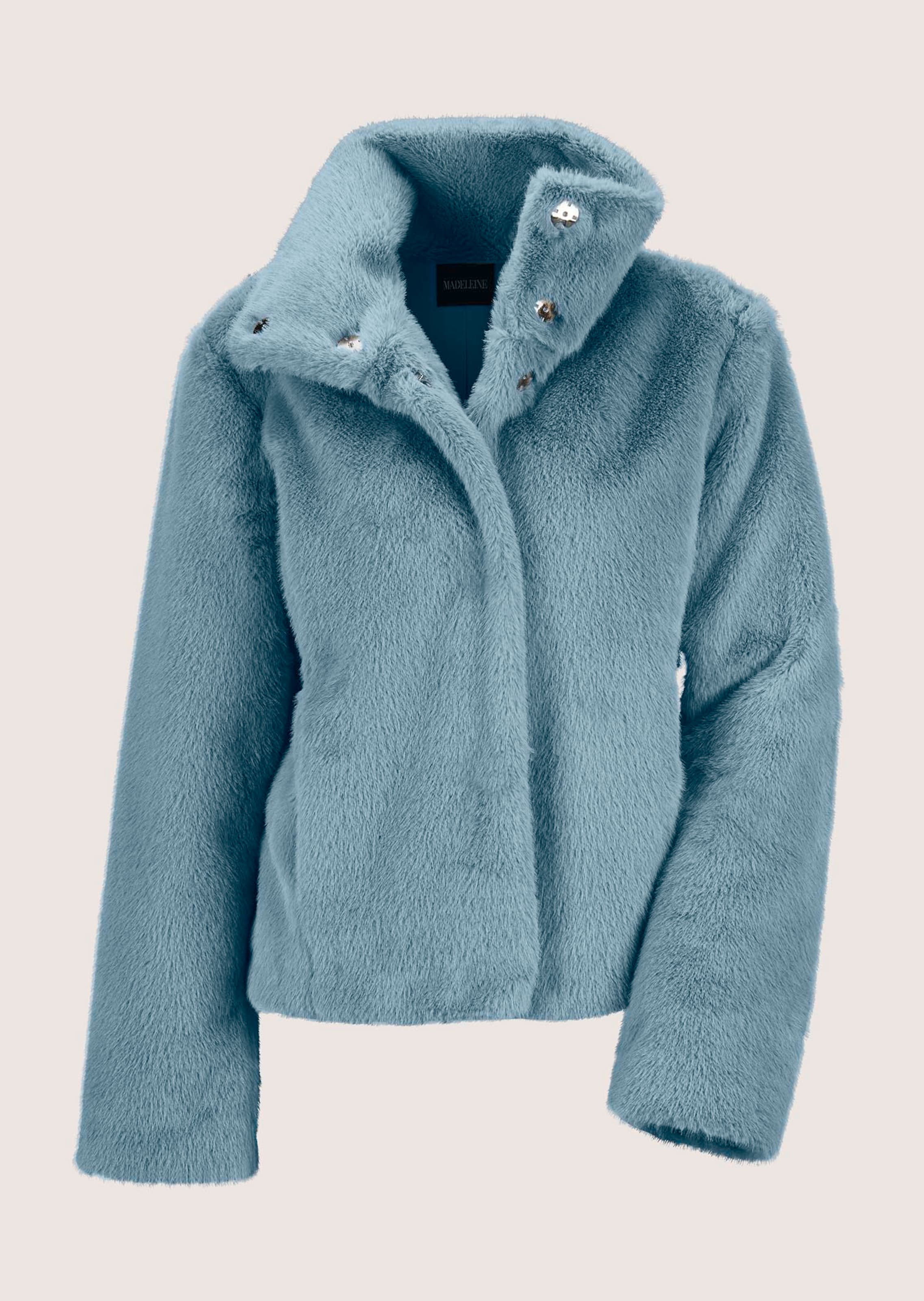 Modische Kurzjacke aus Webpelz