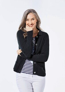 Strickjacke mit Polokragen thumbnail 1