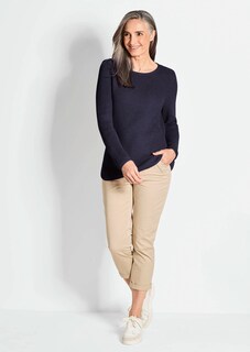 Figurschmeichelnder Pullover aus reiner Baumwolle thumbnail 2