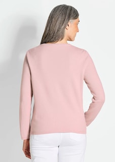 Kaschmirstrickjacke mit Rundhalsausschnitt thumbnail 3