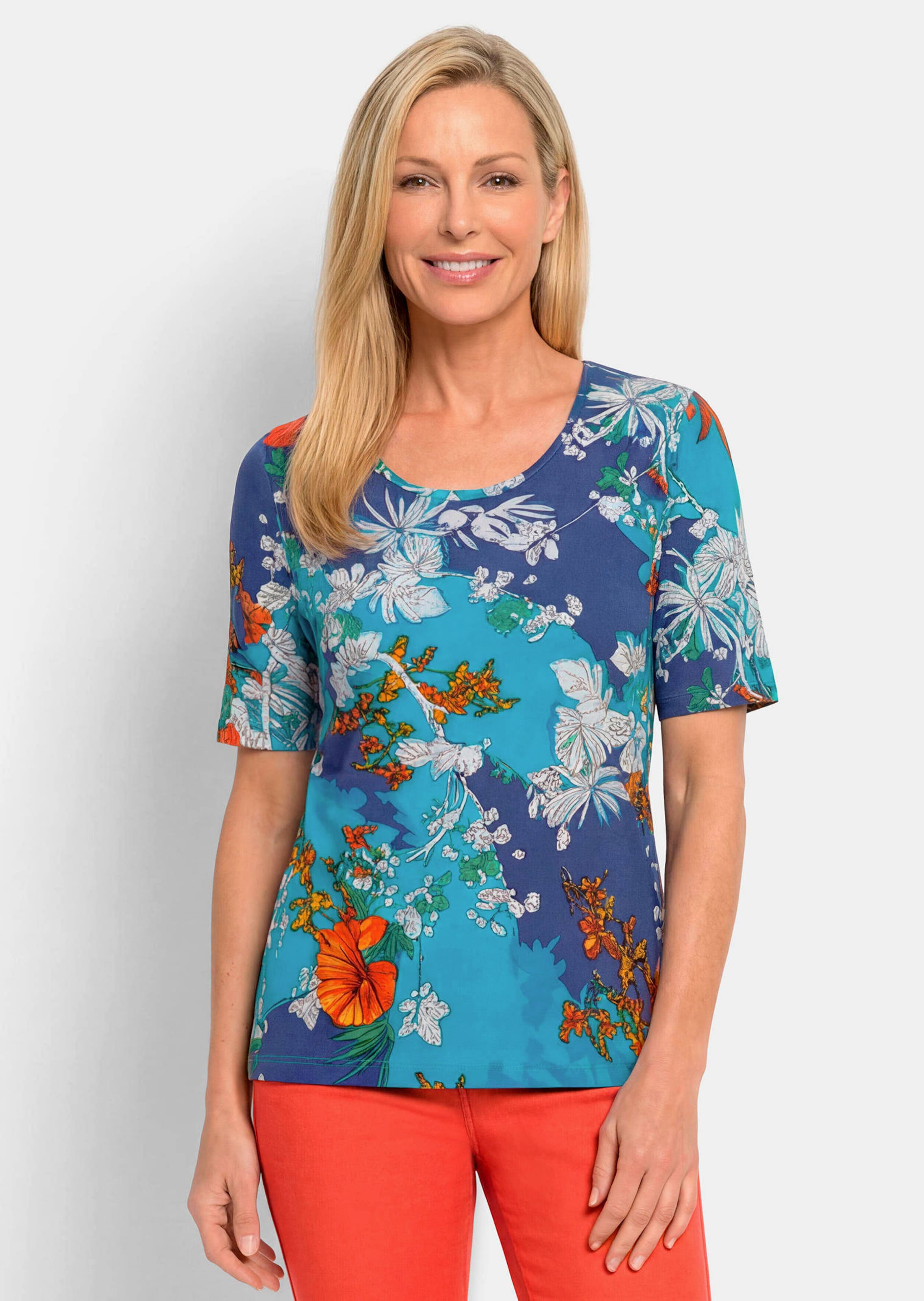 Shirt van een zachte katoenmix