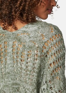 Ajour Strick Pullover mit Alpaka-Anteil thumbnail 6