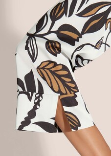 Rundhals-Kleid mit Unikat-Print thumbnail 6