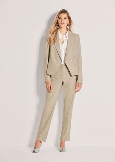 Glencheck-Blazer mit Effektgarn thumbnail 3