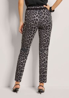 Pantalon léopard avec poches zippées thumbnail 4