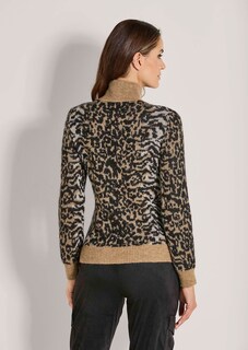 Jacquard-Pullover im Animal-Design thumbnail 4