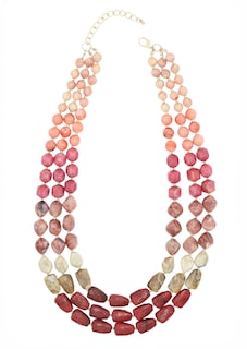 Collier de perle, aspect pierre naturelle thumbnail 1