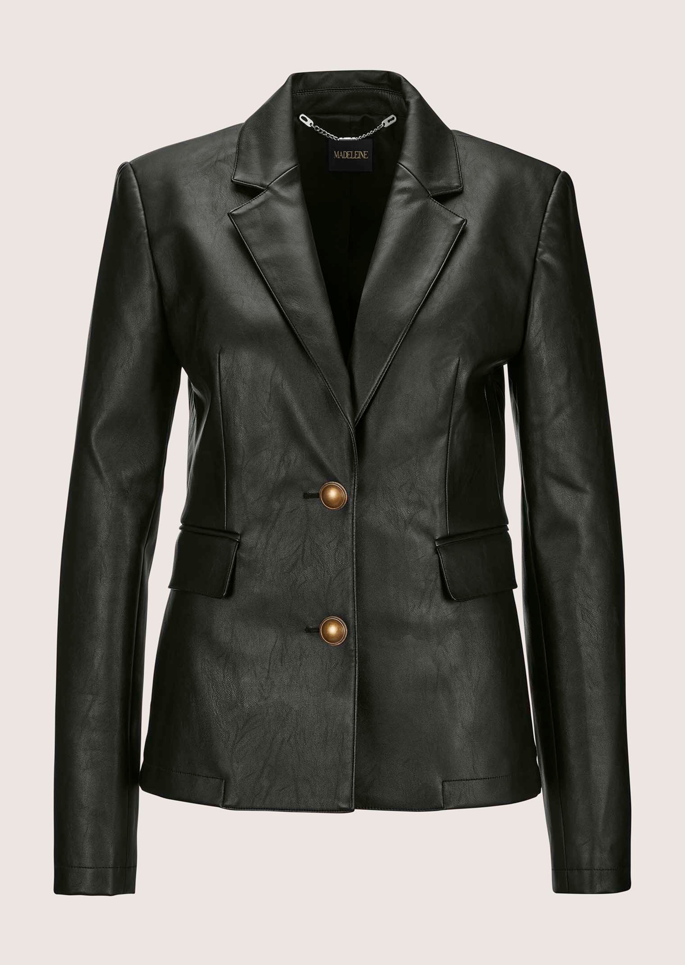 Blazer aus Leder-Imitat thumbnail 7