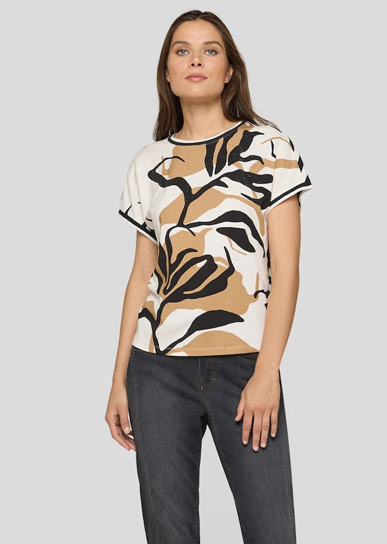 Jersey-Shirt aus Baumwolle und Modal