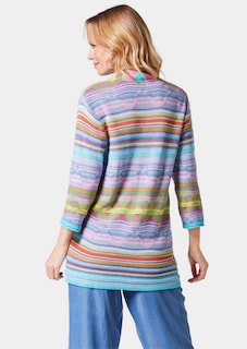 Hochwertige Jacquard-Strickjacke thumbnail 3