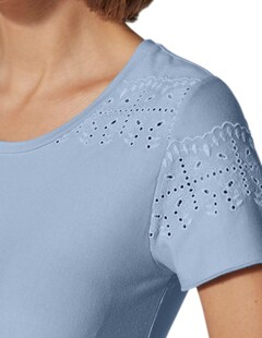 Shirt mit Lochstickerei thumbnail 6