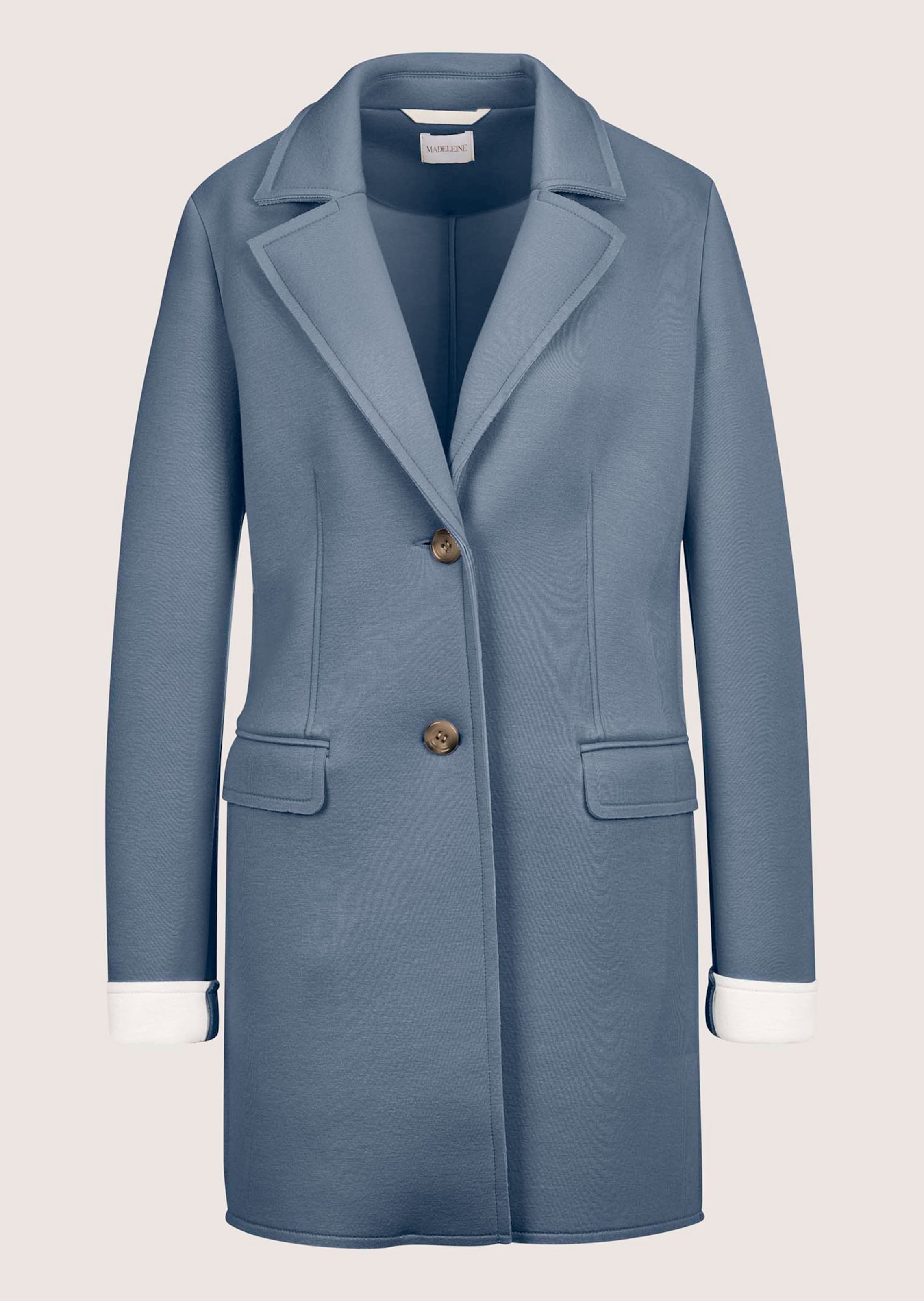 Longjacke aus zweilagigem Jersey