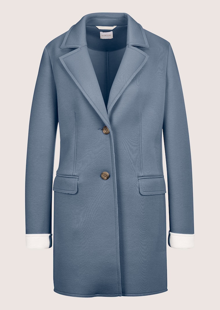 Longjacke aus zweilagigem Jersey