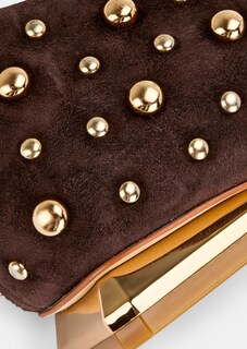 Ballerinas aus Leder mit goldfarbenen Nieten thumbnail 3