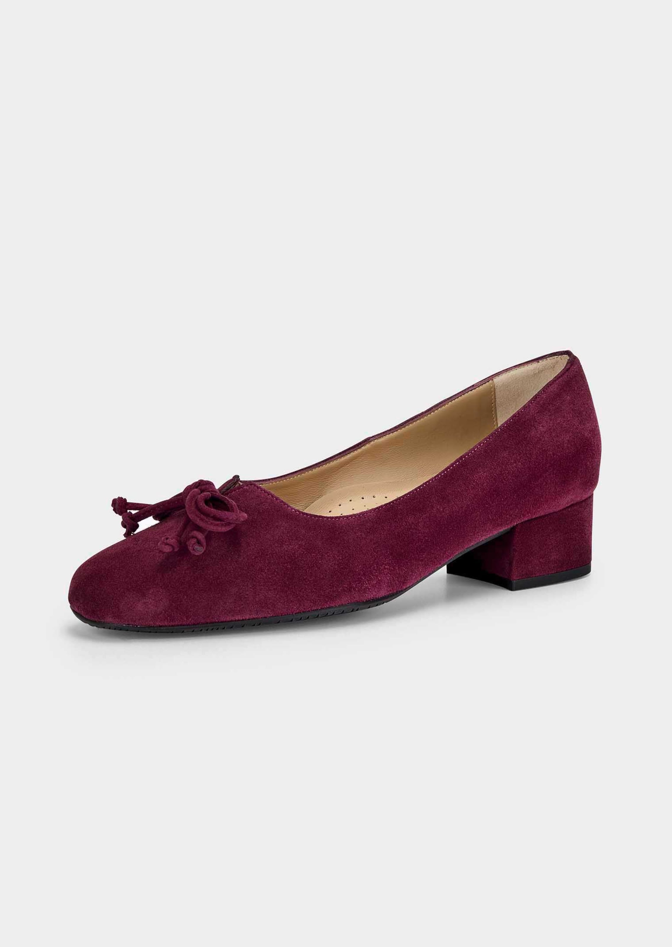 Leder-Pumps mit Schleife