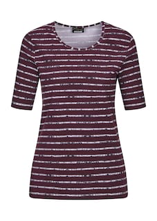 Jersey-Shirt mit Streifenmuster thumbnail 4