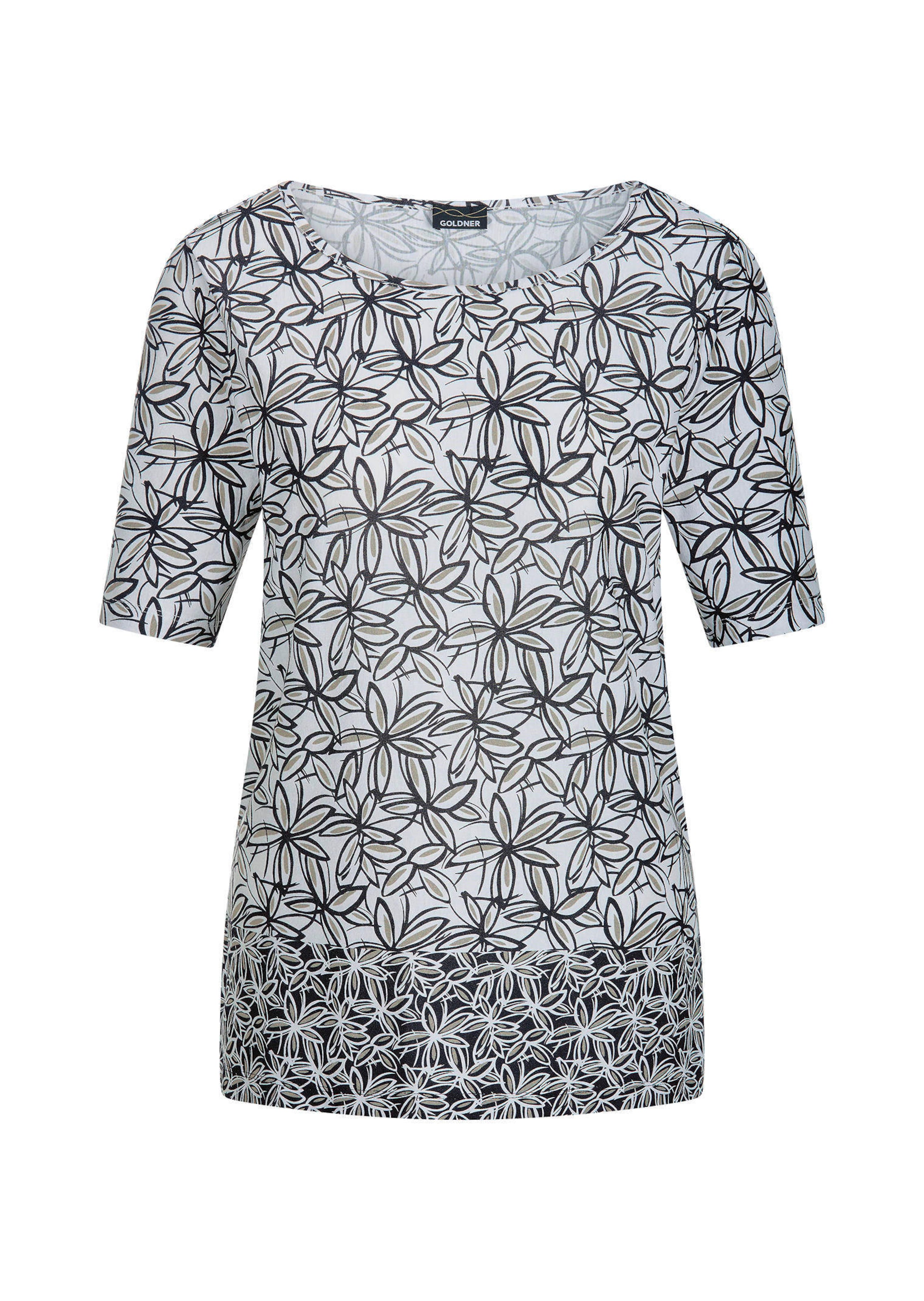Jersey shirt met bloemenprint