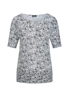 T-shirt en jersey avec imprimé floral thumbnail 6