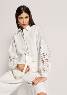 Chemisier en broderie anglaise à manches longues thumbnail 5