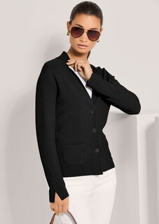 Blazer en maille fine à manches longues thumbnail 5