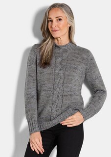 Strickpullover mit Zopfstrick thumbnail 1